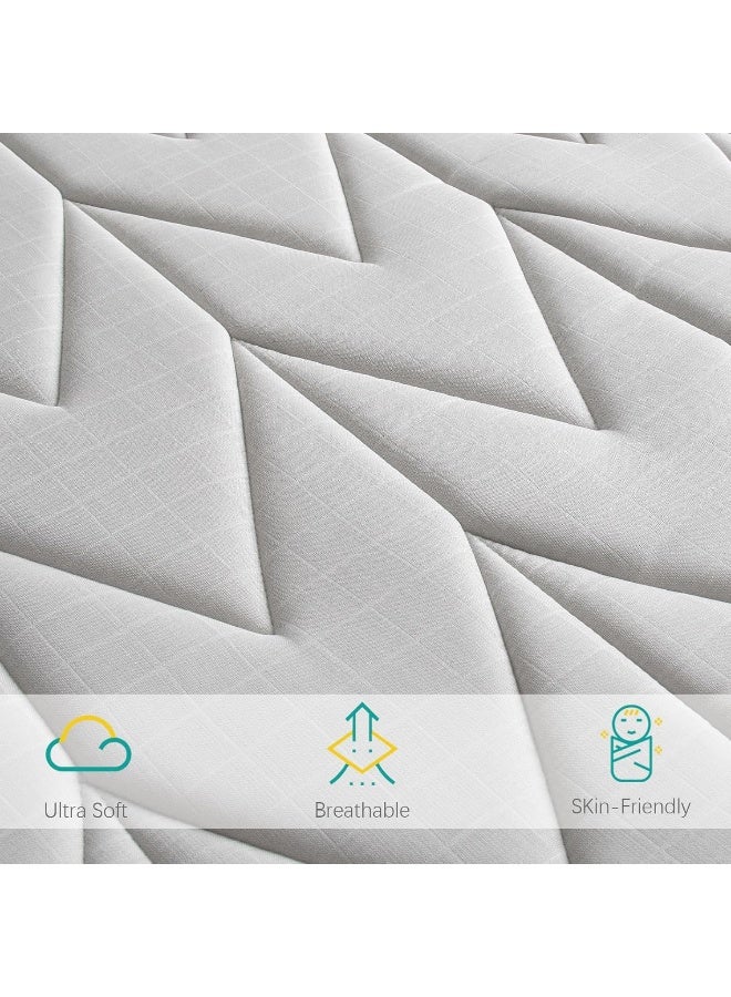 Biloban Foam Muslin Play Mat 71Ã—59, Fits for Dripex & Suposeu Playpen, One-Piece Crawling Mat for Baby & Toddler to Play on Floor, Non Slip, Grey - Image 4