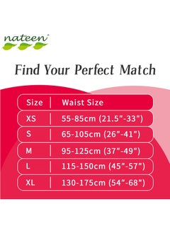 nateen حفاضات ناتين كومبي بلس للكبار، كبيرة الحجم، مقاس الخصر 115-150 سم، 10 حفاضات للبالغين، مع طبقة فائقة الامتصاص، مانعة للتسرب، ملابس داخلية للاستعمال مرة واحدة للرجال والنساء، قدرة امتصاص 2140 مل.  - Image 5