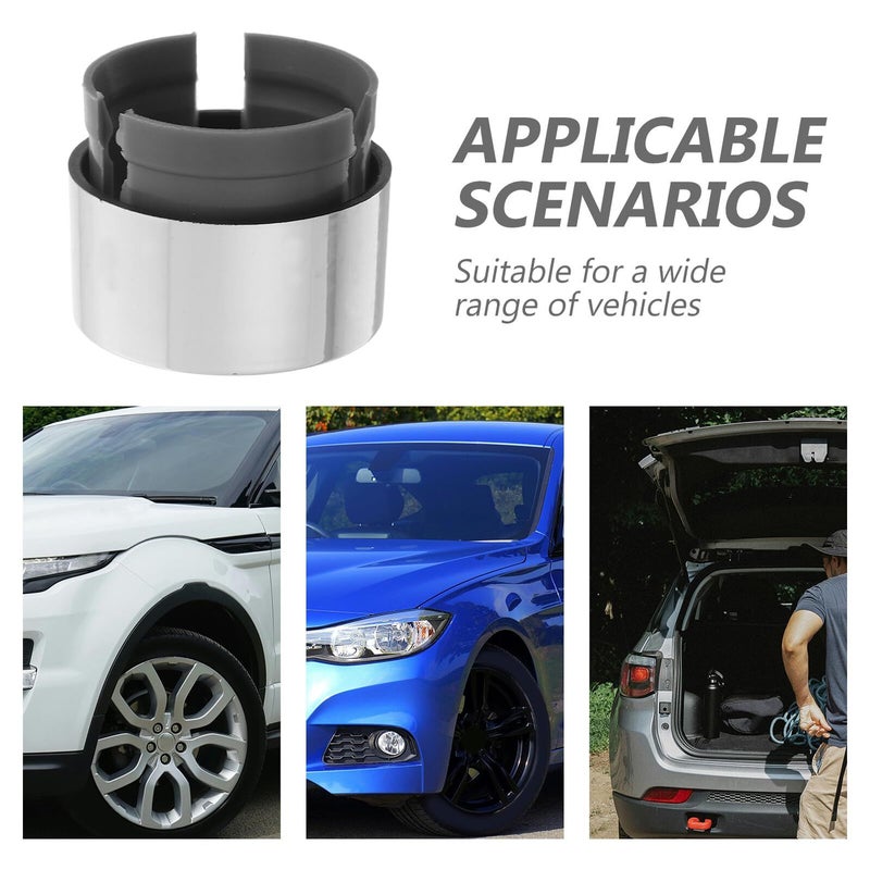 BESTonZON 12pcs Silver Wheel Lug Nut Caps Dust Covers for Automotive Hub Protection - Image 4
