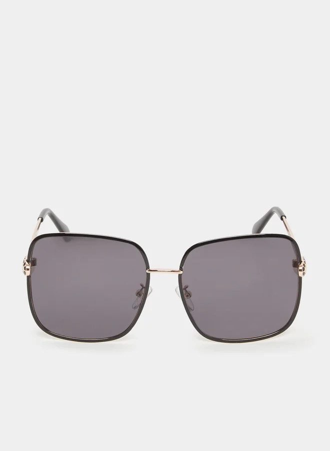 ستايلي نظارة شمسية مستطيلة سادة