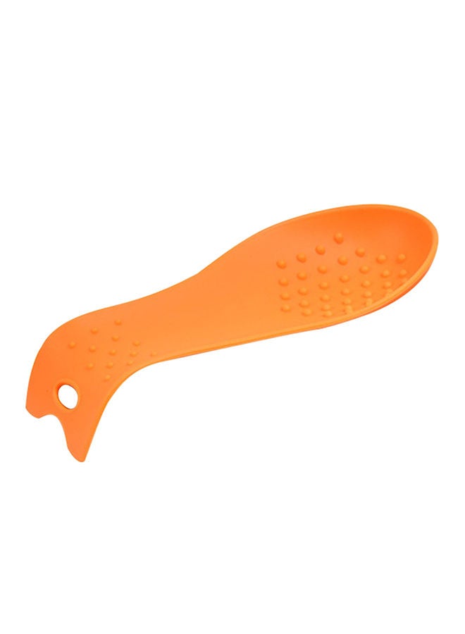 NIBEMINENT High Grade Silicone Spoon Holder Orange 24centimeter 