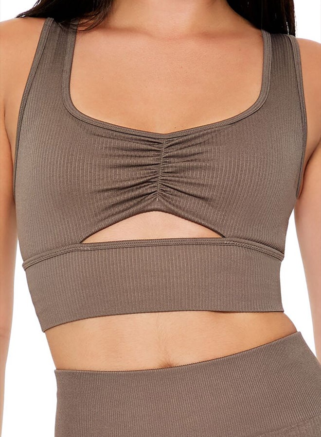 FOREVER 21 Seamless Cutout V-Back Sports Bra - Image 3
