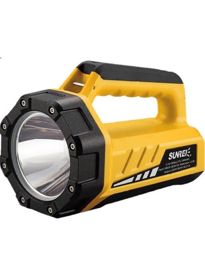 Sanlux Tanlang 1200 Bright Yellow Multifunctional Emergency Rescue Flashlight, High-Intensity Long-Range Outdoor Searchlight, Handheld Lamp - Image 3