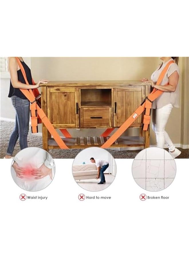 Generic - Moving Straps 2-Person Shoulder Lifting Straps for Moving Furniture, Mattresses, and Heavy Objects up to 1000 lbs - Image 1