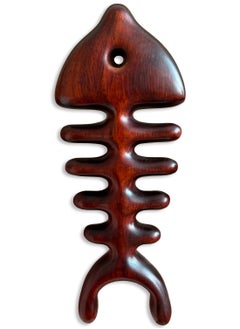 Generic Wooden Massage Comb, for Head Scalp, Facial, Body Massage Natural Sandalwood Massager Acupressure Tools Gift for Women Men (Fish Shaped)  - Image 1