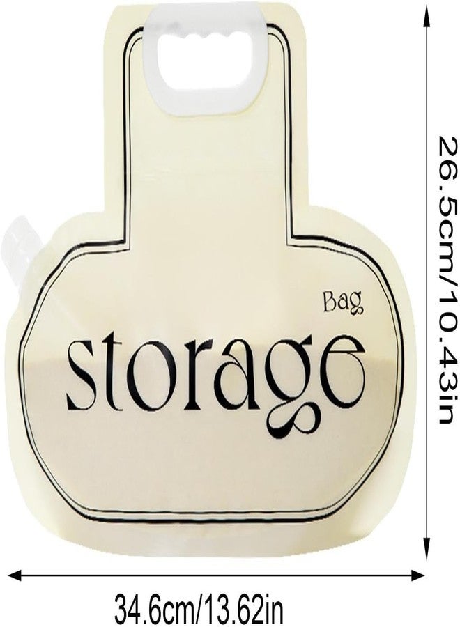 Swejos Polyethylene Large Grain Storage Bag Organizer With Plastic Handle And Sealed Lid To Keep Rice And Cereals Safe Practical For Kitchen (3) - Image 4