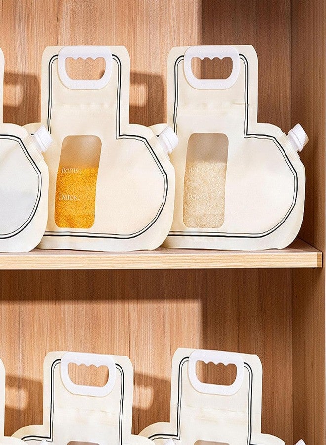 Swejos Polyethylene Large Grain Storage Bag Organizer With Plastic Handle And Sealed Lid To Keep Rice And Cereals Safe Practical For Kitchen (3) - Image 2