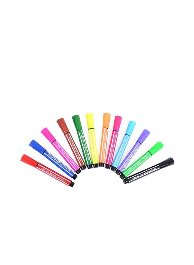 NIBEMINENT 12 Colors Cartoon Watercolor Pen Set Multicolour