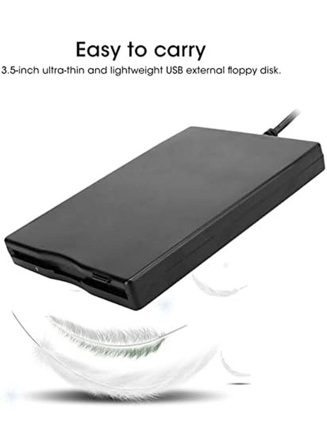 erorex - 3.5 Inch Portable Usb Floppy Disk Drive External Removable Floppy Disk Reader Card Reader Computer Accessory For Pc Laptop - Image 1