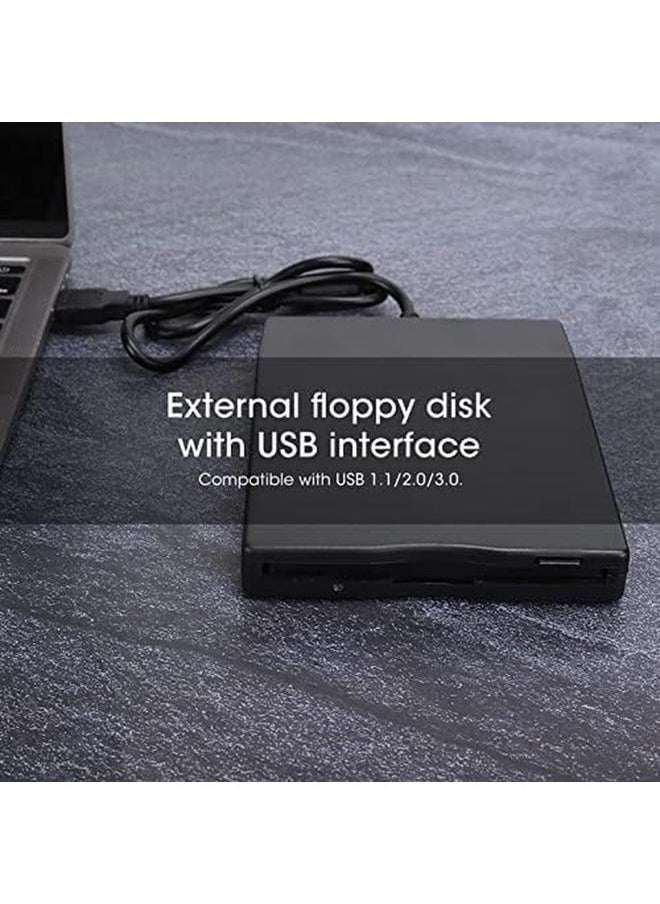 erorex - 3.5 Inch Portable Usb Floppy Disk Drive External Removable Floppy Disk Reader Card Reader Computer Accessory For Pc Laptop - Image 1