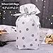 Enjonar 24pcs Treat Bags Party Favor Bags Silver Gift Bag Plastic Drawstring Bag for Candies Goodies Gift Wrapping - Image 4