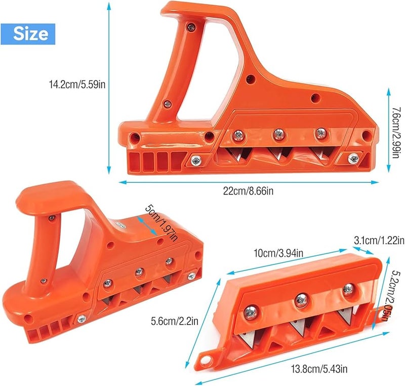 لوح الجبس ABS مائل مخرطة مقاومة للتآكل لوح الجص قاطع سريع أداة يدوية للحواف - Image 3