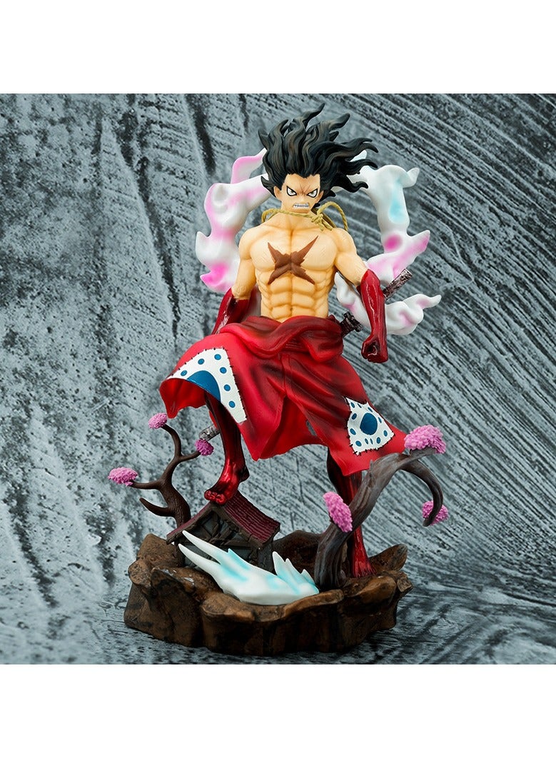 General Wano Country Snake Man Luffy Anime Figure One Piece Straw Hat Kid Kimono Series Model Ornaments  - Image 1