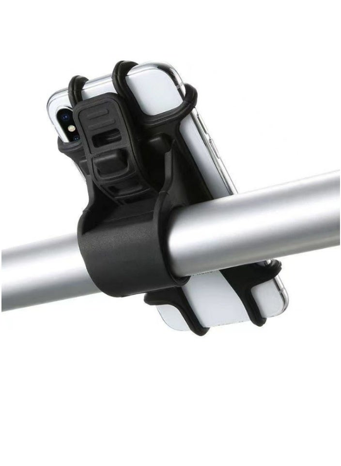 حامل هاتف للدراجة / الدراجة النارية للملاحة GPS / الخرائط / الموسيقى مصنوع من سيليكون متين غير قابل للانزلاق. حامل هاتف دراجة قابل للإزالة لمقود الدراجة - Image 1