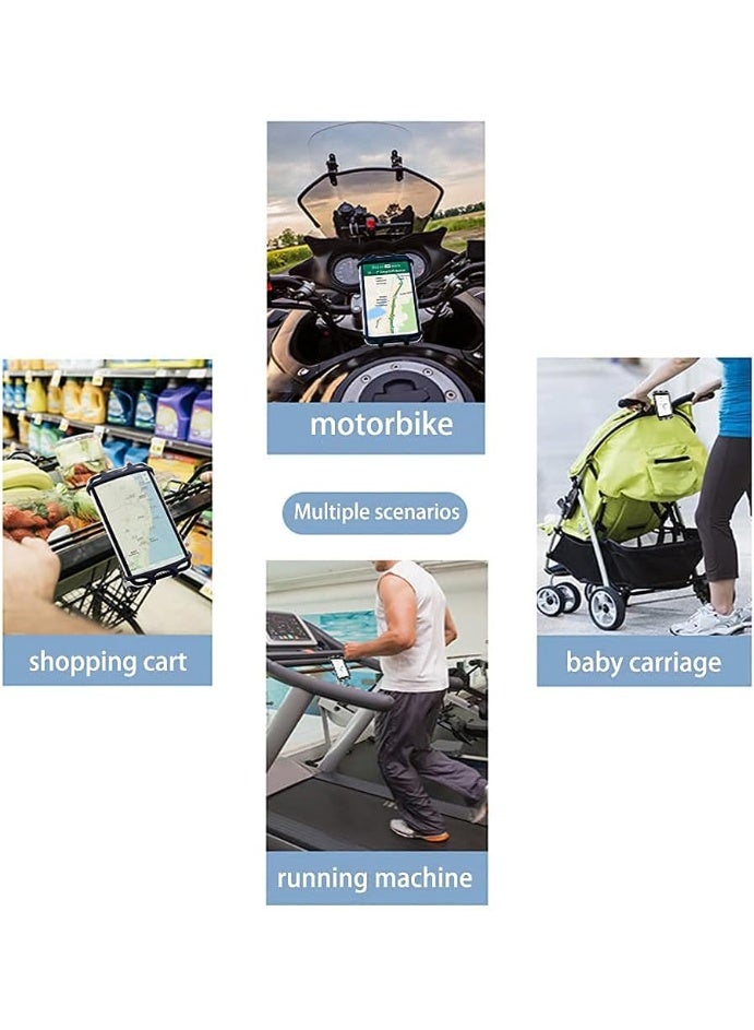 حامل هاتف للدراجة / الدراجة النارية للملاحة GPS / الخرائط / الموسيقى مصنوع من سيليكون متين غير قابل للانزلاق. حامل هاتف دراجة قابل للإزالة لمقود الدراجة - Image 3