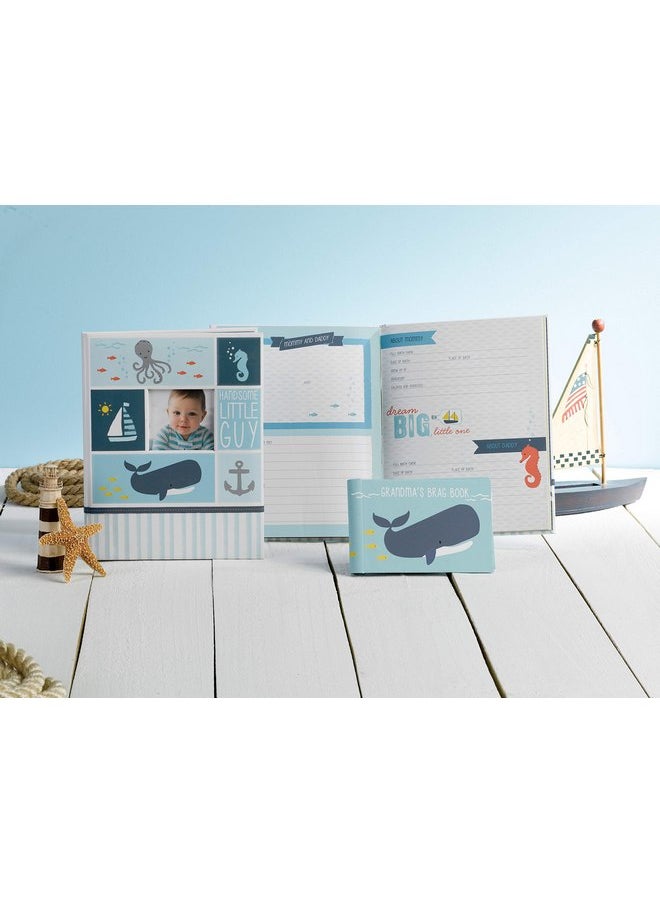 C.R. Gibson Carter's BP73-14074 Blue Under The Sea Mini Baby Photo Album Brag Book, Holds 40 Photos  - Image 5