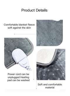 Sharpdo Sharpdo Electric Heating Pad for Office and Home Winter Use Thermal Blanket 60x30cm Comfortable and Versatile Heating Pad for Pain Relief and Warmth Ideal for Back Neck and Shoulder  - Image 4