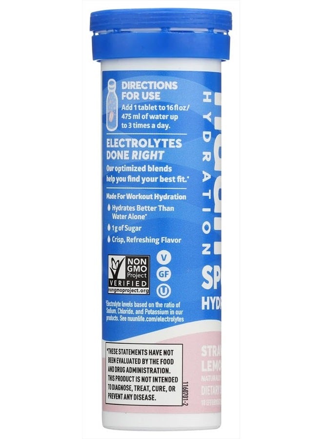 Nuun Hydration: Strawberry Lemonade Electrolyte Drink Tablets (2 Tubes of 10 Tabs) - Image 2