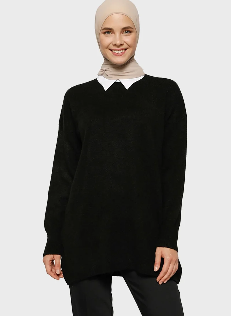 Benin by modanisa High Neck Tunic Top