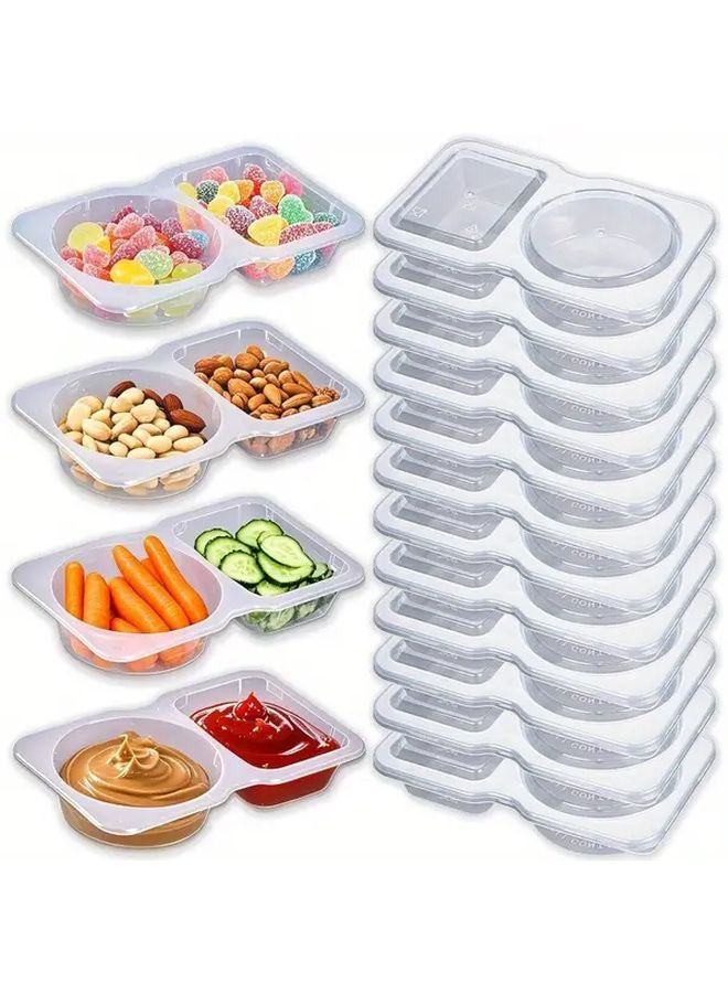 12 Pieces Reusable Leak Proof Snack Containers BPA Free Stackable Food Storage Boxes - Image 4