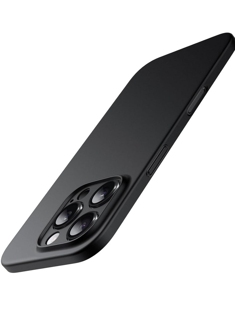 ELTRAZONE Ultra-Slim 0.35mm Case for iPhone 16 Pro Max (6.9 Inch) – Lightweight Matte Finish, Full Camera Lens Protection, Minimalist Hard Cover (Black) - Image 1