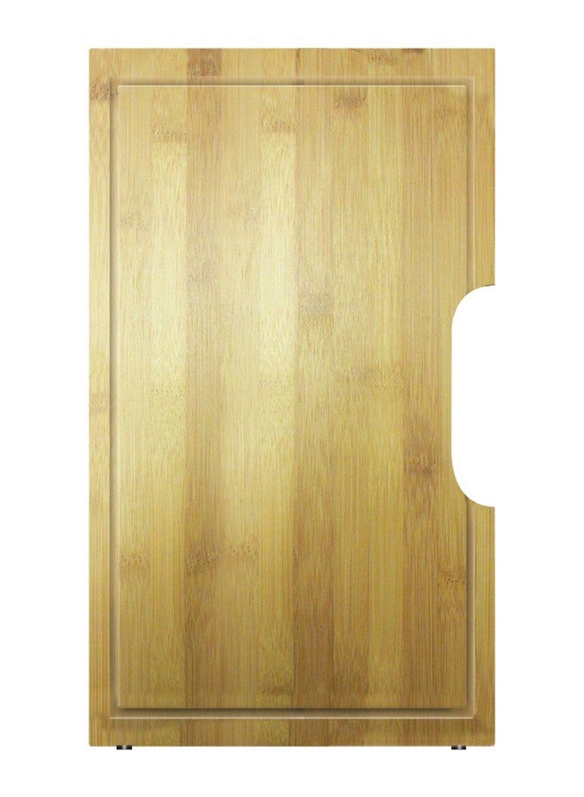Transolid TCB1417-L Bamboo Cutting Board, 14.38-in L x 16.84-in W x 0.91-in H, Brown - Image 1