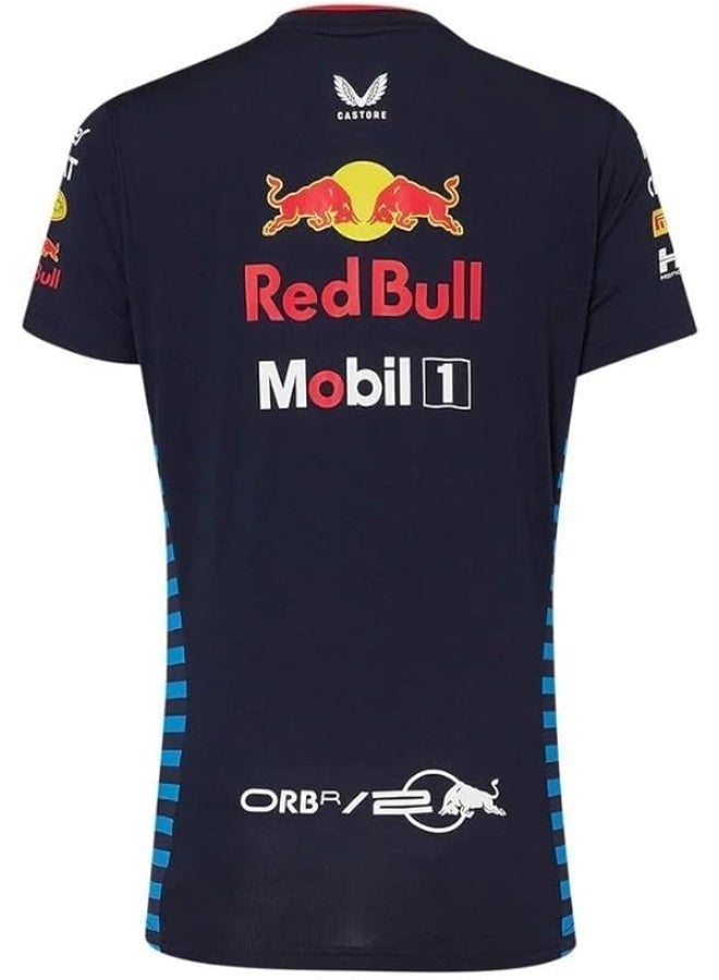 Red Bull Racing womens Teamline Set Up T-Shirt - Image 4