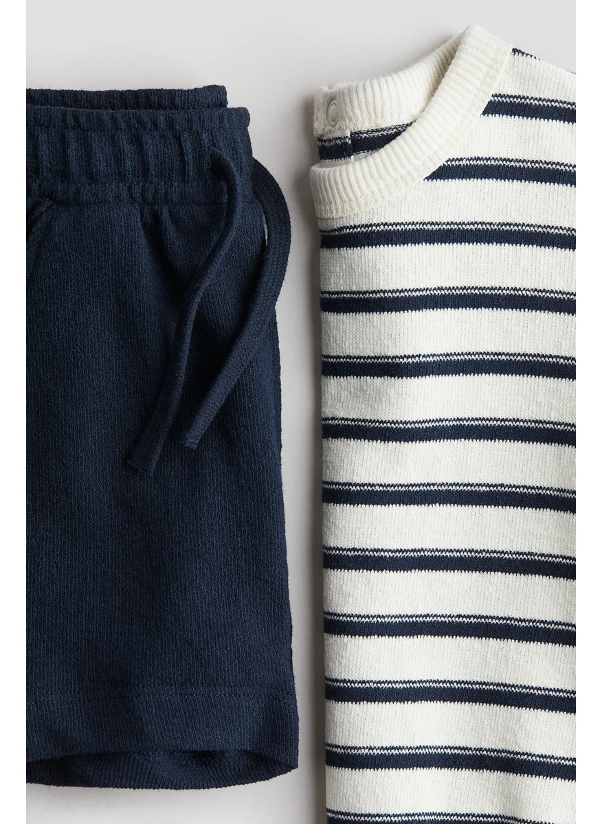 H&M 2-Piece Cotton Terry Set