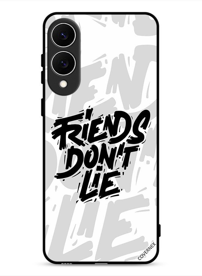 Covernex Samsung Galaxy S25 Edge Protective Case Cover Calligraphy Friends Don't Lie - Image 1