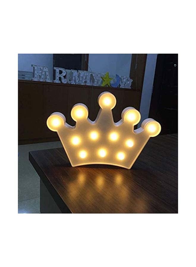 12-Pieces LED Crown Shaped Night Light White 29x23x3cm - Image 2