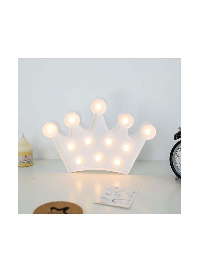 12-Pieces LED Crown Shaped Night Light White 29x23x3cm - Image 1