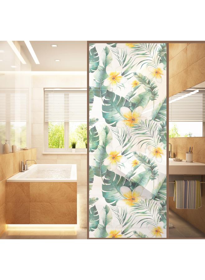 Bluejw 3D Anti-scratch Glue-free Electrostatic Privacy Glass Stickers Shading Stickers Bathroom Glass Door Stickers 120cm * 58cm - Image 3