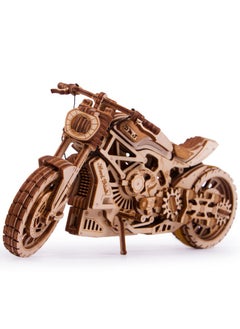 Wood Trick Wood Trick Motorcycle w/Rubber Band Motor Rides up to 16ft - Mechanical Model Kits for Adults and Kids - 10x4-3D Wooden Puzzles for Adults and Kids - Engineering DIY 3D Puzzle Wooden Models  - Image 1