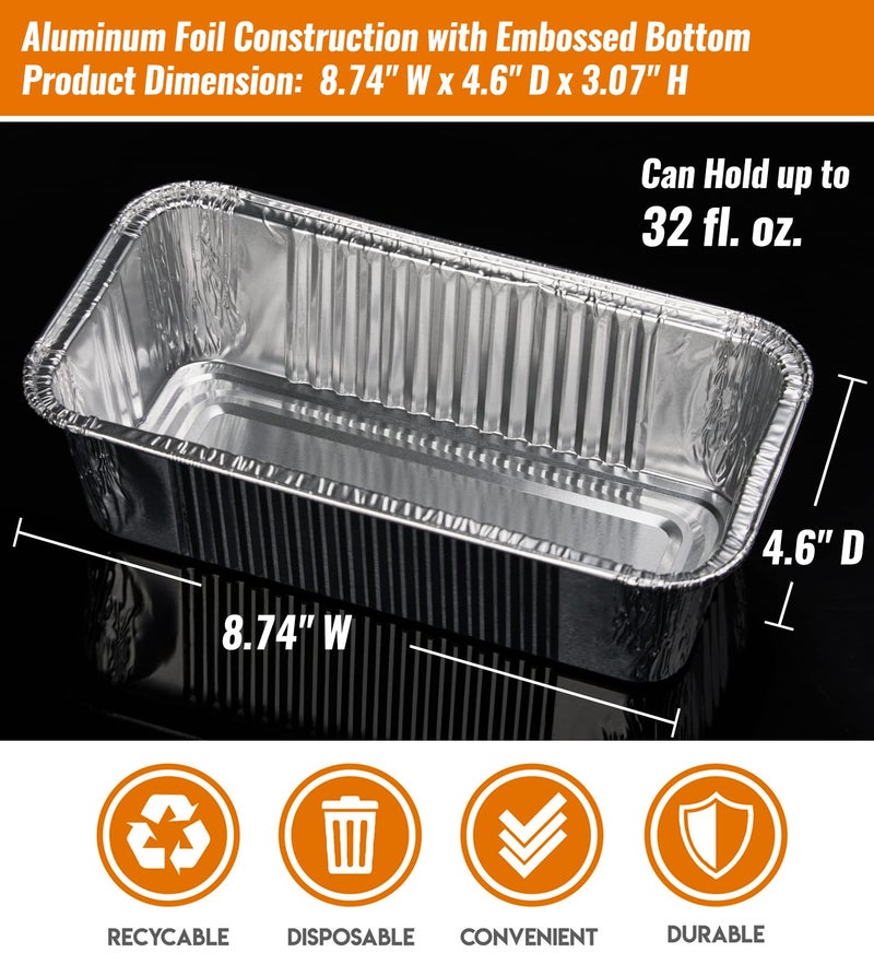 NUPICK 25 Pack Drip Pans for Traeger Timberline 850 & 1300 Grease Pan Liner (Gen 1 and 2 Models), BAC404/BAC582 Grill Drip Trays - Image 2