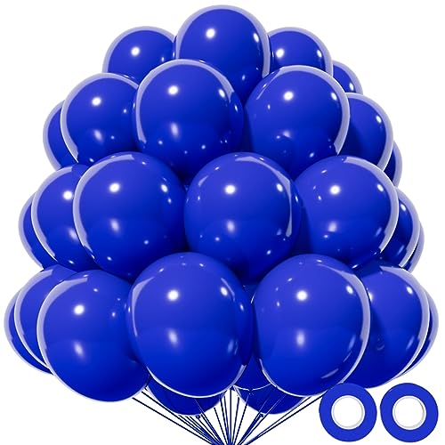KAWKALSH Blue Balloon 110pcs 12 Inch Thickened Latex Party Balloons Helium Bright Color for Birthday Baby Shower Wedding Party Supplies Arch Garland Decoration - Image 1