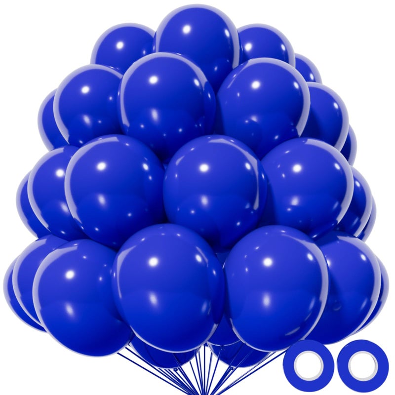 KAWKALSH Blue Balloon 110pcs 12 Inch Thickened Latex Party Balloons Helium Bright Color for Birthday Baby Shower Wedding Party Supplies Arch Garland Decoration - Image 3