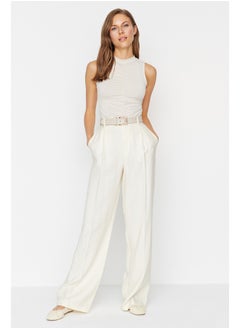 trendyol Stone Shirring Detail, Flexible Knitted Body with Snap fastener TWOSS23BD00006  - Image 4