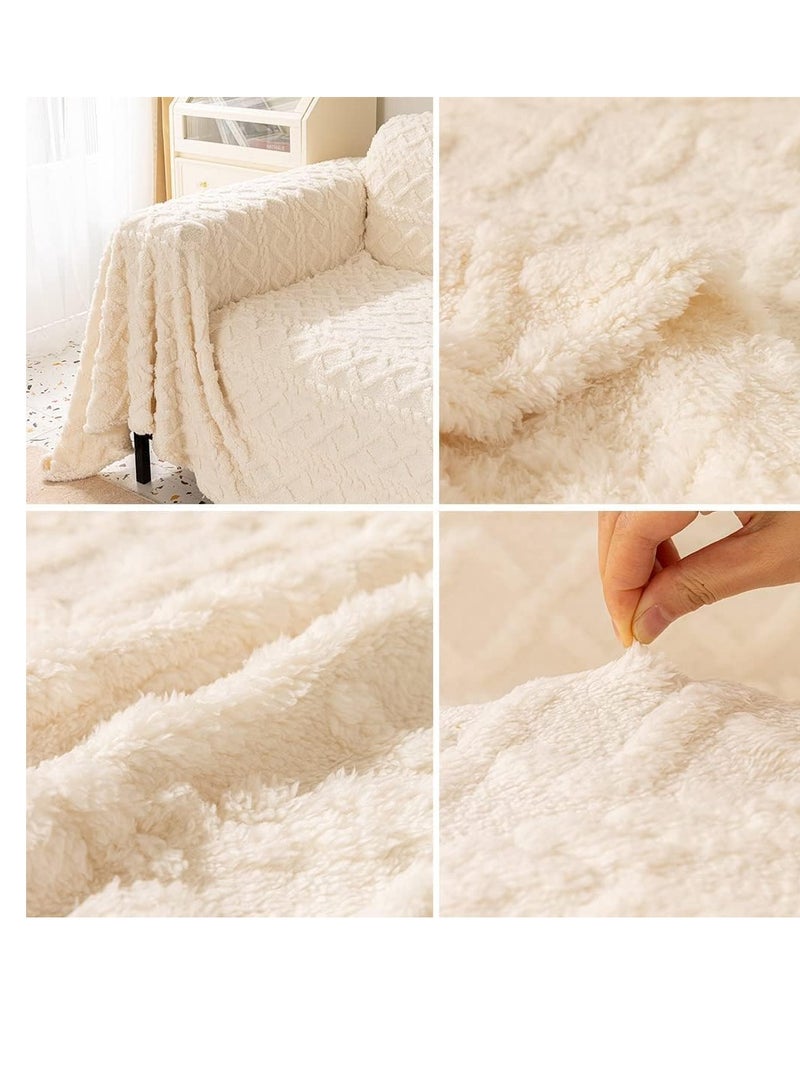 BAIG Thickened Plush Sofa Throw Blanket Dust Anti-cat Scratch Universal Sofa Blankets Sofas Towel for Living Room Bedroom Bed Sofa - Image 3