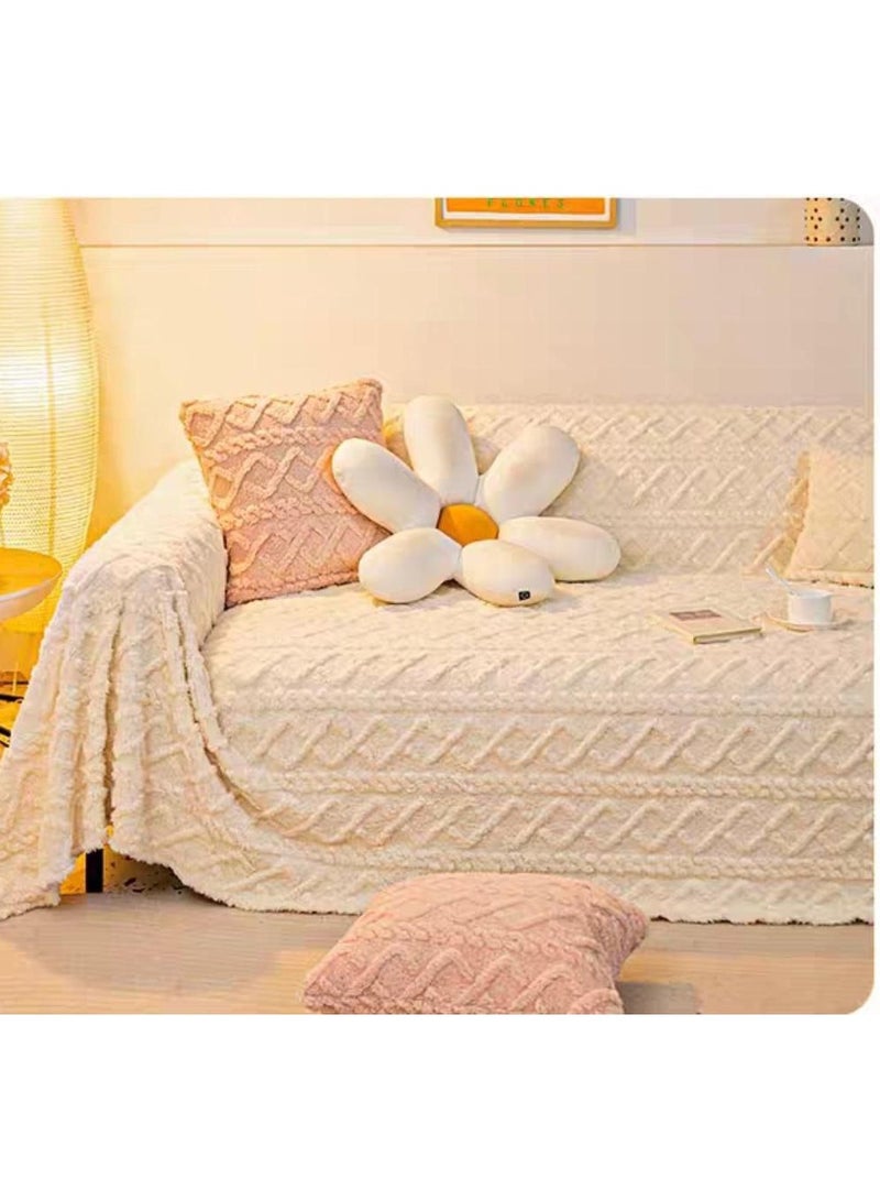 BAIG Thickened Plush Sofa Throw Blanket Dust Anti-cat Scratch Universal Sofa Blankets Sofas Towel for Living Room Bedroom Bed Sofa - Image 2