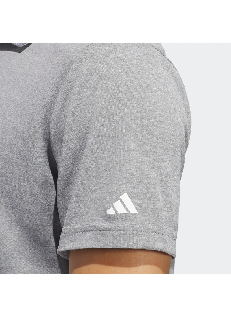 Adidas Adi Performance Heathered Polo Shirt