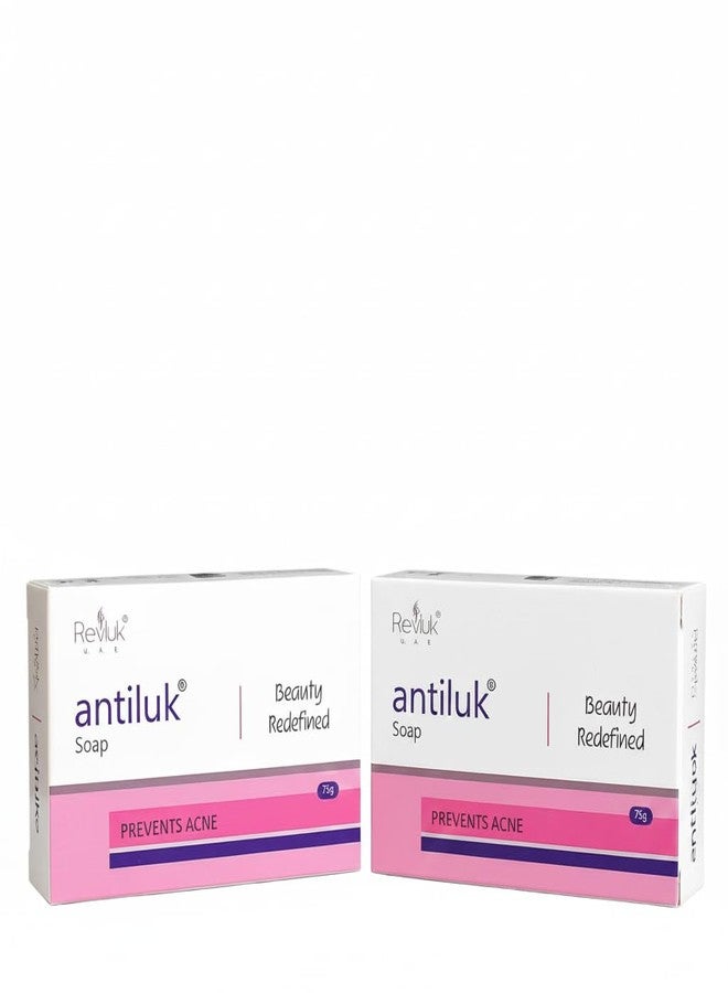 Revluk Prevents Acne Soap antiluk Beauty Redined pack of 2 Aloe Vera - Image 1