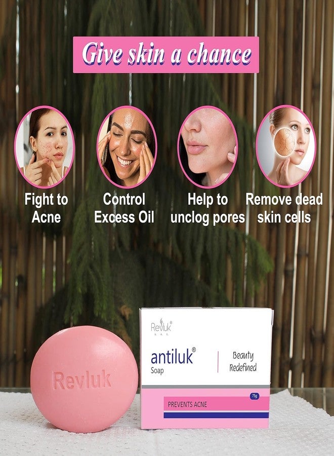 Revluk Prevents Acne Soap antiluk Beauty Redined pack of 2 Aloe Vera - Image 3