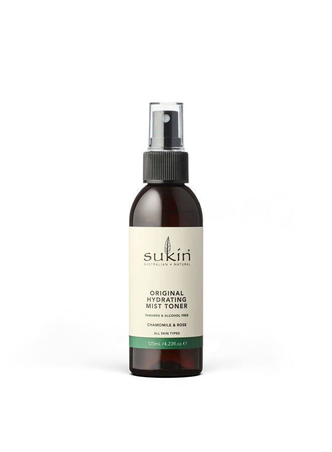 Sukin Organics Hydrating Mist Toner, Rosewater Facial Mist Spray, Refreshing Skin Care Routine for Face & Neck, Suitable for All Skin Types, 4.23 Fl Oz - Image 1