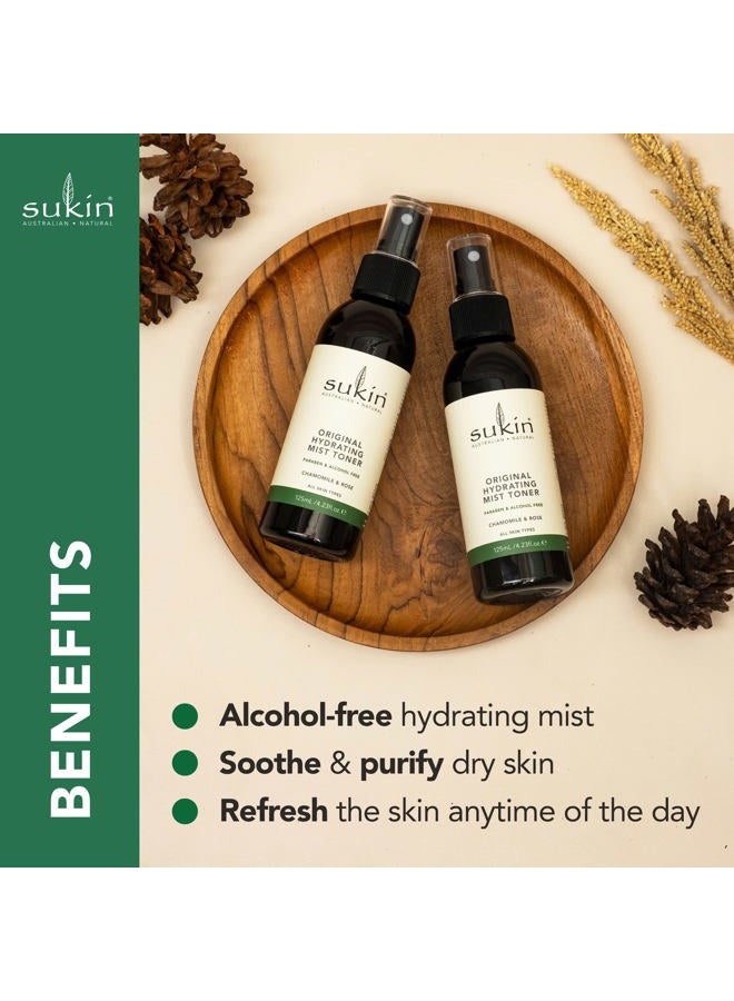 Sukin Organics Hydrating Mist Toner, Rosewater Facial Mist Spray, Refreshing Skin Care Routine for Face & Neck, Suitable for All Skin Types, 4.23 Fl Oz - Image 2