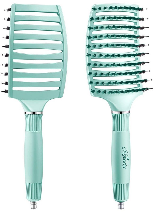 KTKUDY Detangling Hair Brush For Color-Treated, Fine & Fragile Hair Types - Eliminates Knots & Reduces Breakage Hairbrush For Wet & Dry Hair - Tangle Free Detangler Brush For Women Men & Kids - Image 1