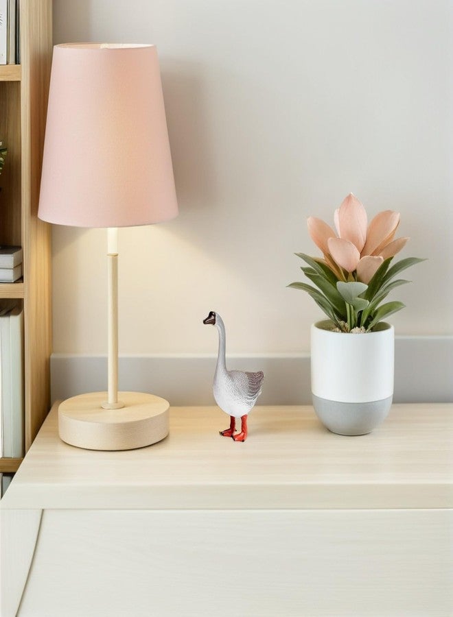 Toddmomy Lifelike Grey Goose Statue 4.72X4.33X1.57In Plastic Goose Figurine Realistic Animal Home Decor Indoor Outdoor Craft - Image 5