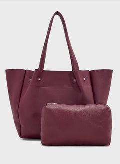 ELLA 2 In 1 Minimalist Tote Bag With Pouch  - Image 1