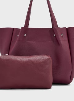 ELLA 2 In 1 Minimalist Tote Bag With Pouch  - Image 5