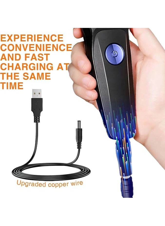 شاحن ماكينة حلاقة USB 5 فولت، 8 قطع، شاحن عالمي لتشذيب اللحية متوافق مع نوريلكو اكواتيك، ارسيتيك، ريمنجتون، براون، فيليبس مالتي جروم/نوريلكو - Image 5