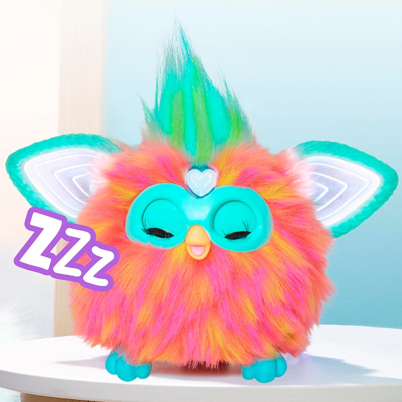 Furby Coral, 15 Fashion Accessories, Interactive Plush Toys for 6 Year Old Girls & Boys & Up, Voice Activated Animatronic - Image 5